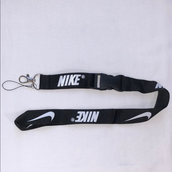New Nike Black and White Lanyard ID Badge Keychain - Picture 1 of 8